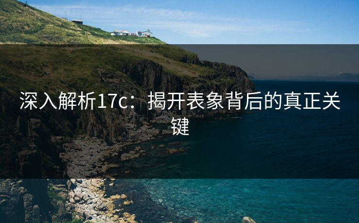 深入解析17c：揭开表象背后的真正关键